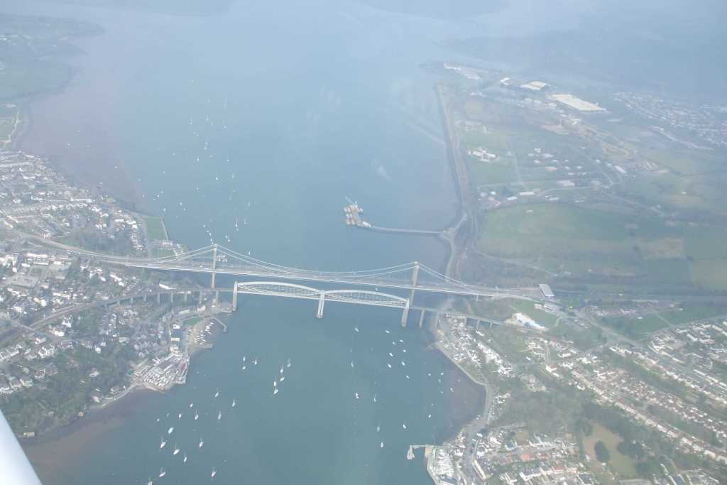 Arial Shot of Saltash and St Budeaux